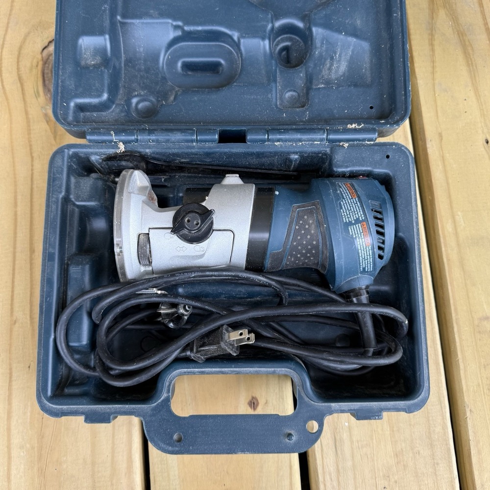 Bosch GKF125CE Colt 1.25 HP Max. Variable-Speed Palm Router  w/Case & Bit - Used